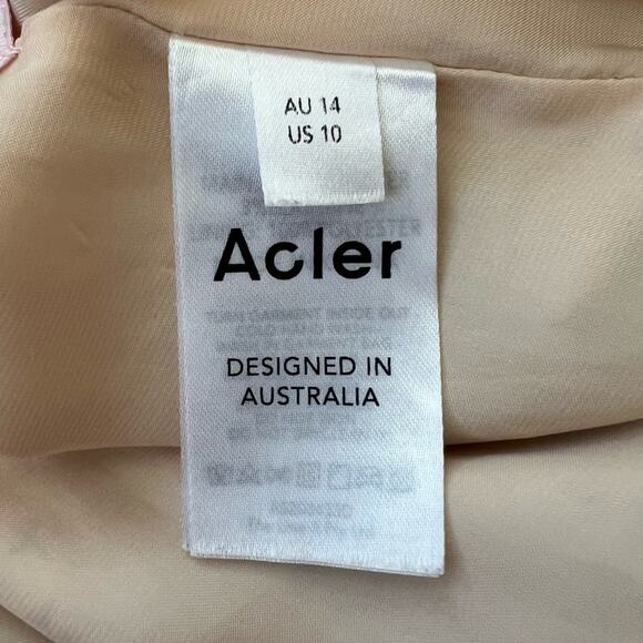 ACLER Women’s Vales Pink Floral Ditsy Blossum Handkerchief Hem Midi Dress Sz 10 - Picture 10 of 13